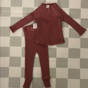 Mud Pie Kids Matching Set in Mauve